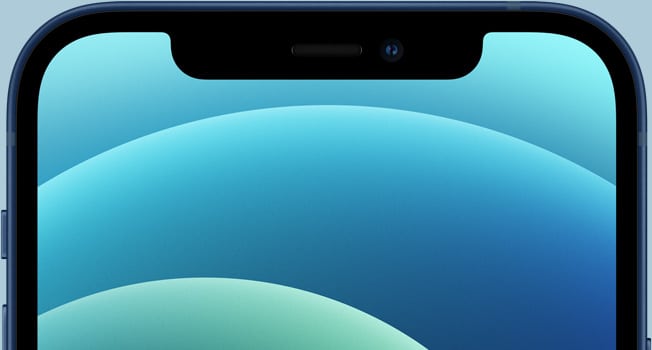 màn hình iPhone 12 xanh